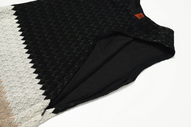 □美品□Missoni ミッソーニ ノースリーブ ニット サイズ40 シェブロン 