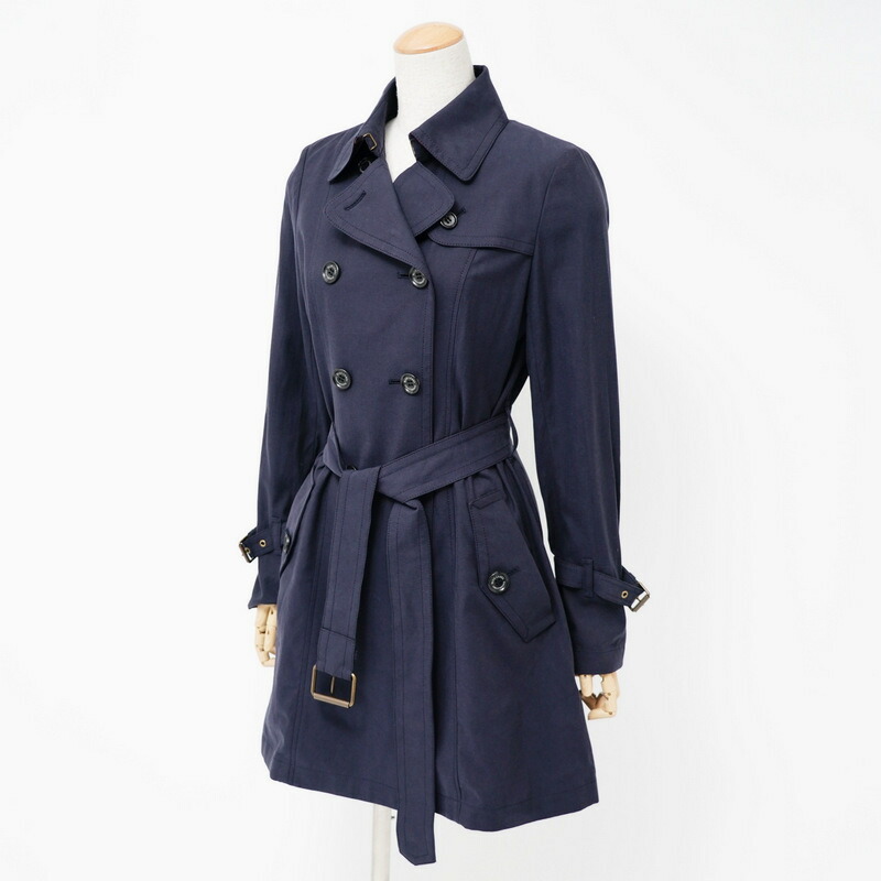 ブルーレーベルクレストブリッジ　トレンチコート　ネイビー　38サイズ　ライナー付 BLUE LABEL CRESTBRIDGE ブルーレーベル クレストブリッジ
