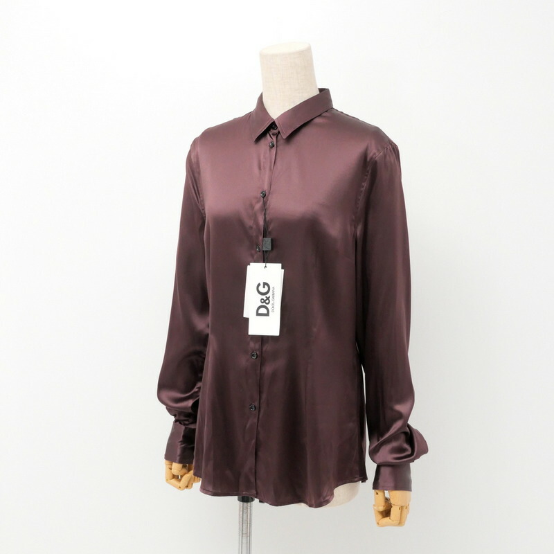 【大売り出し】■美品■D\u0026G ディーアンドジー トップ 大いさ46 絹地繻子 ブランド名古着【中古】20240612/GP6530