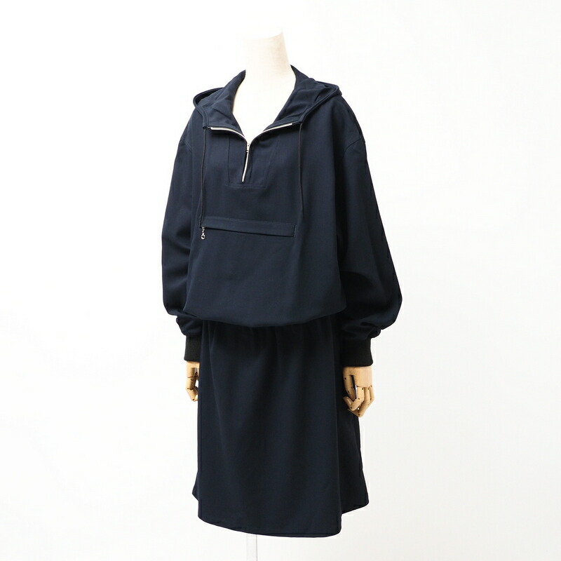 Y's Yohji Yamamoto ワイズ ヨウジヤマモト ヴィンテージ ワンピース サイズ- ハーフジップ フーディー パーカー　 ブランド古着【中古】20240724/RA0621