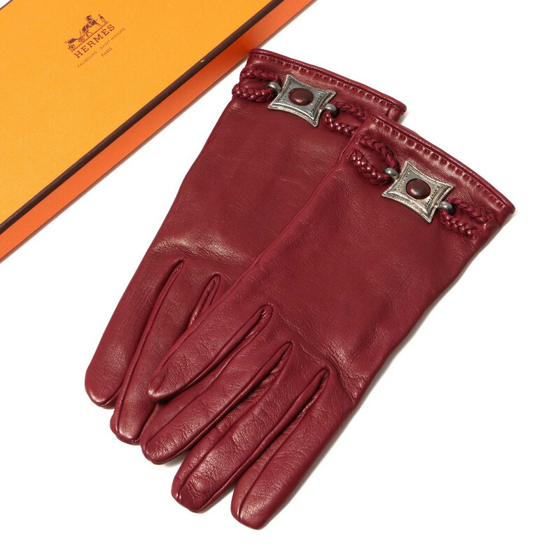 楽天市場】HERMES エルメス 手袋 サイズ7 19.0cm オーロール