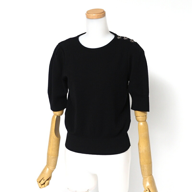 ■美品■FOXEY フォクシー ニット サイズ38 Delight 半袖 ニットセーター ラインストーン装飾 ブランド古着【中古】20240826/RA0896 15,595円
