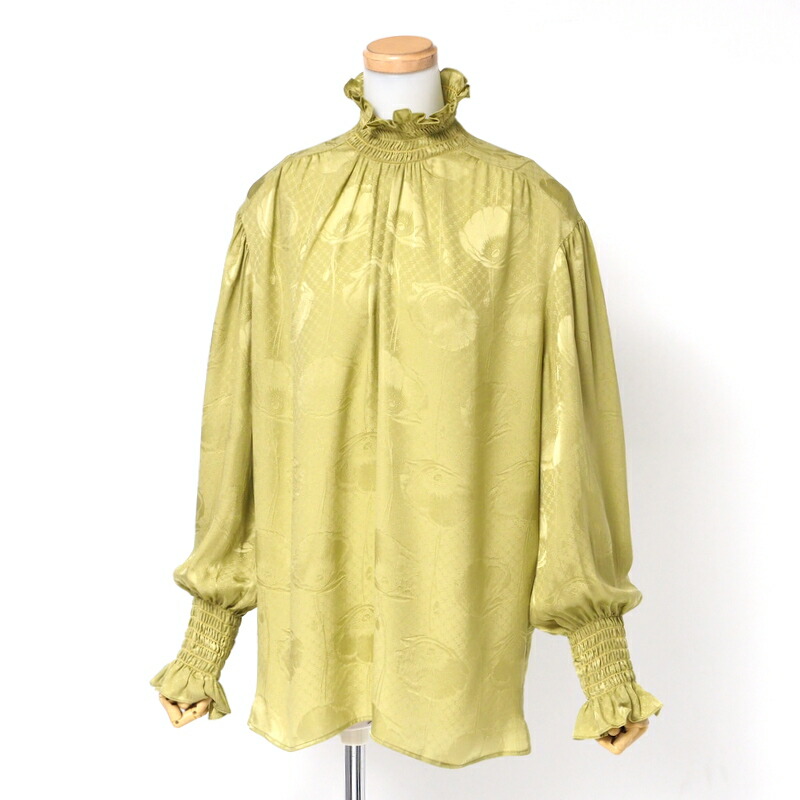 楽天市場】GUCCI グッチ ブラウス シルク グレー ブラック レッド