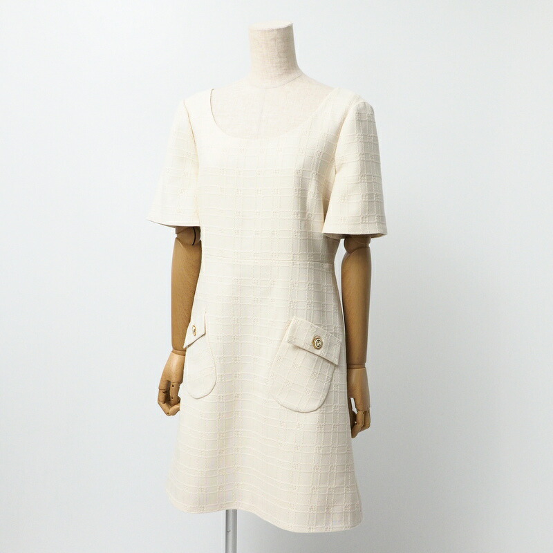 楽天市場】【グッチ】Gucci 2018年 ウルフヘッド ツイード ワンピース