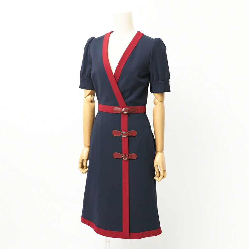 美品 グッチ 美しい総柄 ワンピース ドレス GUCCI - GUCCI(グッチ) ワンピース サイズXS レディース