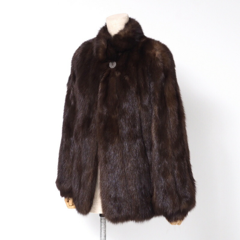 最高級品　ロシアンセーブル　ショール　SOJUZPUSHNINA SOBOL ファーム ロシアン セーブル ケープ ストール / 毛皮 7F