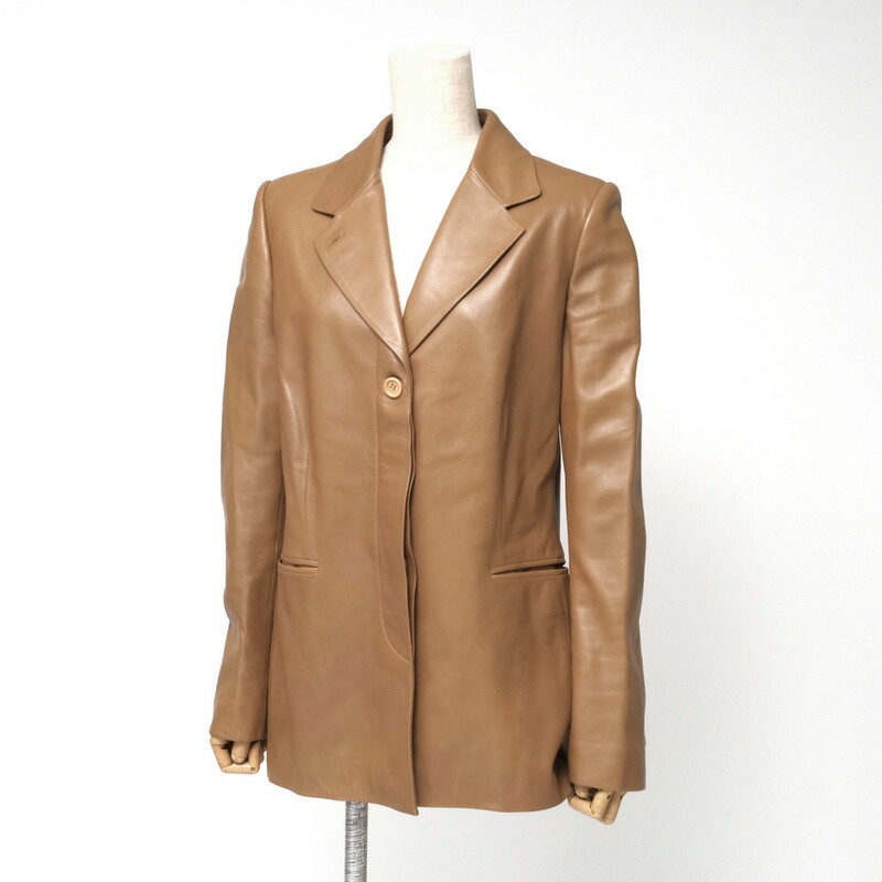 希少　Loewe ノーカラージャケット　ベルト　スエード　ミドル丈　スペイン製 希少 Loewe ノーカラージャケット ベルト スエード ミドル丈 スペイン