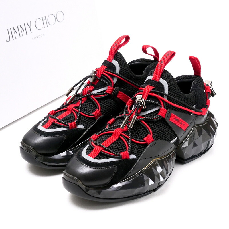 ■未使用品■JIMMY CHOO ジミーチュウ DIAMOND TRAIL/F ダイヤモンド トレイル スニーカー サイズ37 靴 シューズ レディース【おすすめ】 イタリア製 20241029/RA1764