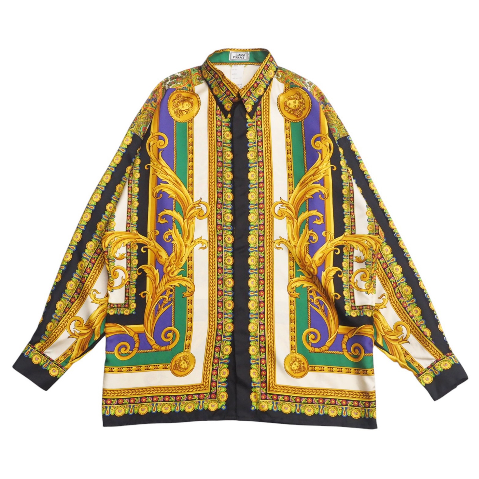 【夏素材】ジャンニヴィルサーチ メドューサ刻印　シルク混 52 XLサイズ　希少 楽天市場】【GIANNI VERSACE】ヴェルサーチ クラシカルデザイン