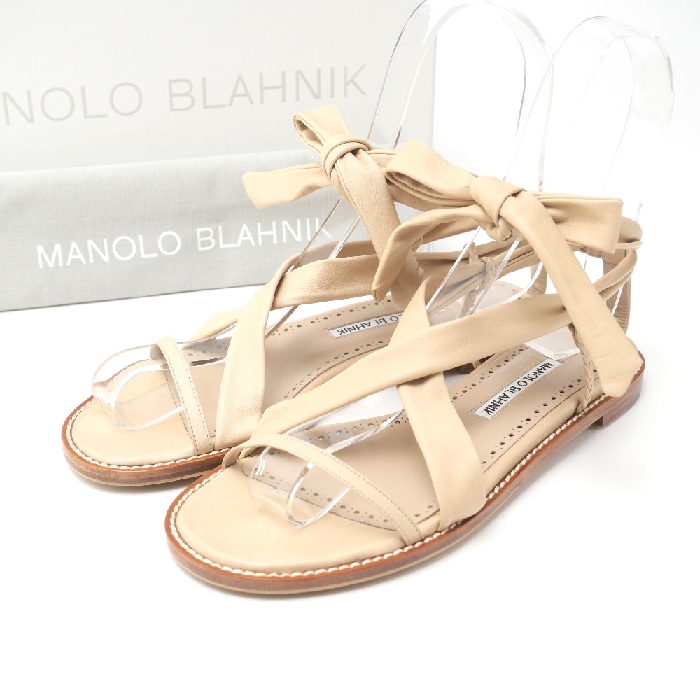 楽天市場】MANOLO BLAHNIK マノロブラニク ミュール HOURAMUFLAT