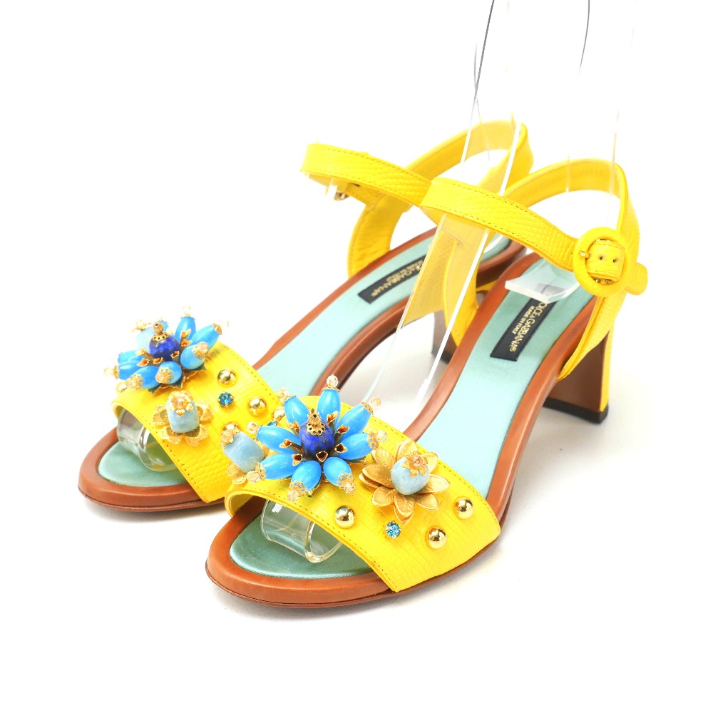 【美品／ヒールリペア済み】D&G ドルチェアンドガッバーナ 35 ミュール 美品／ヒールリペア済み】D&G ドルチェアンドガッバーナ 35 ミュール