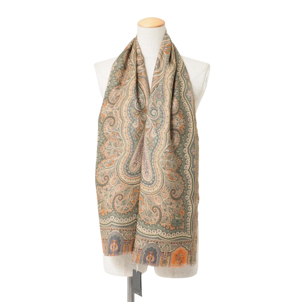 ETRO ショール ストール ETRO エトロ ショール、ストール、スカーフ リネン シルク