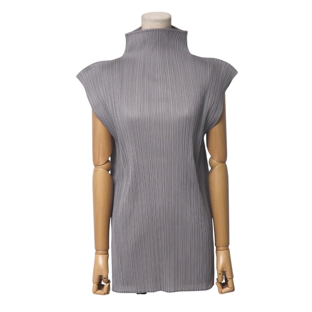 イッセイ・ミヤケ　プリーツ　ジレ ISSEY MIYAKE イッセイミヤケ （ISSEY MIYAKE） プリーツプレス
