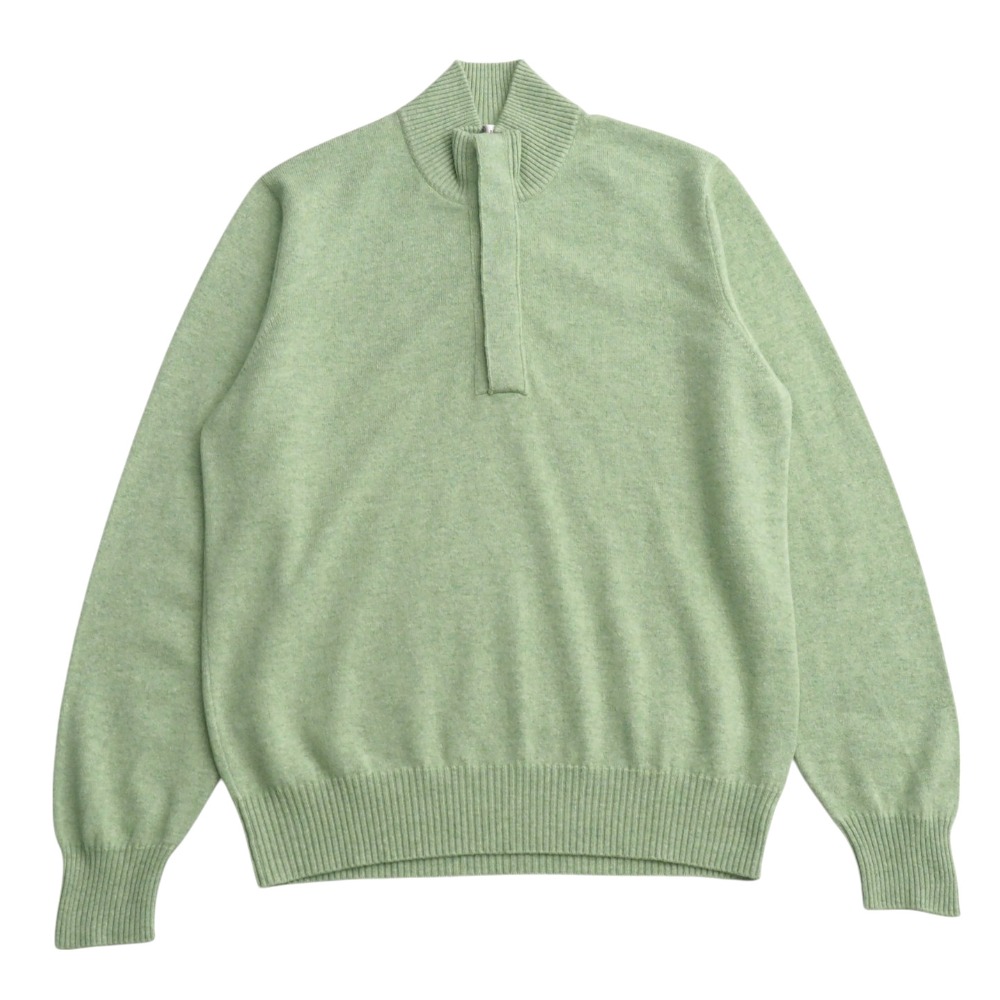 美品 BRUNELLO CUCINELLI カシミヤ グリーンドットセーター48 美品 BRUNELLO CUCINELLI カシミヤ グリーンドットセーター48