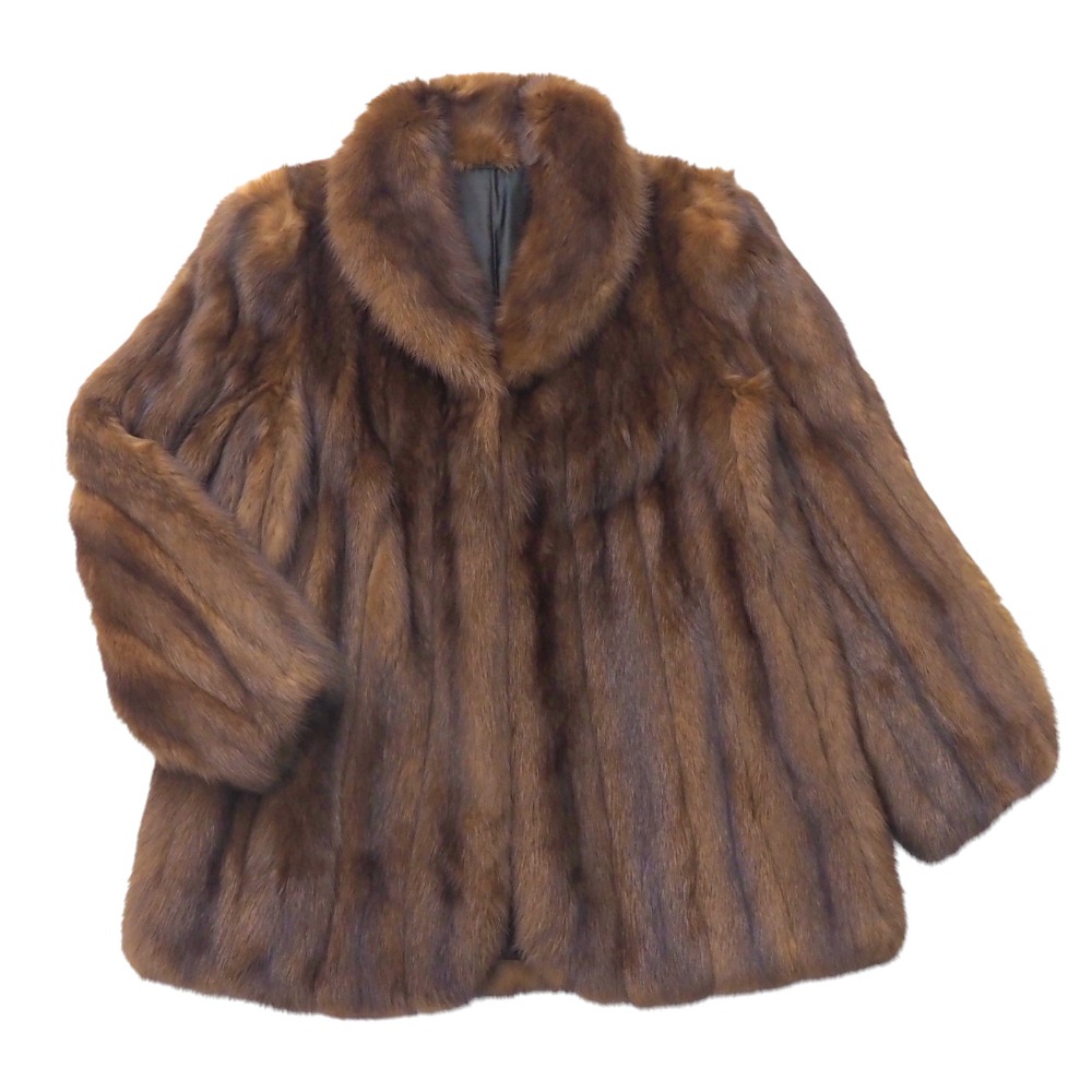 SOBOLロシアンセーブル　ダークブラウン ファーコート ボタン付き 楽天市場】ロシアンセーブル ファー コート ブラウンカラー 送料