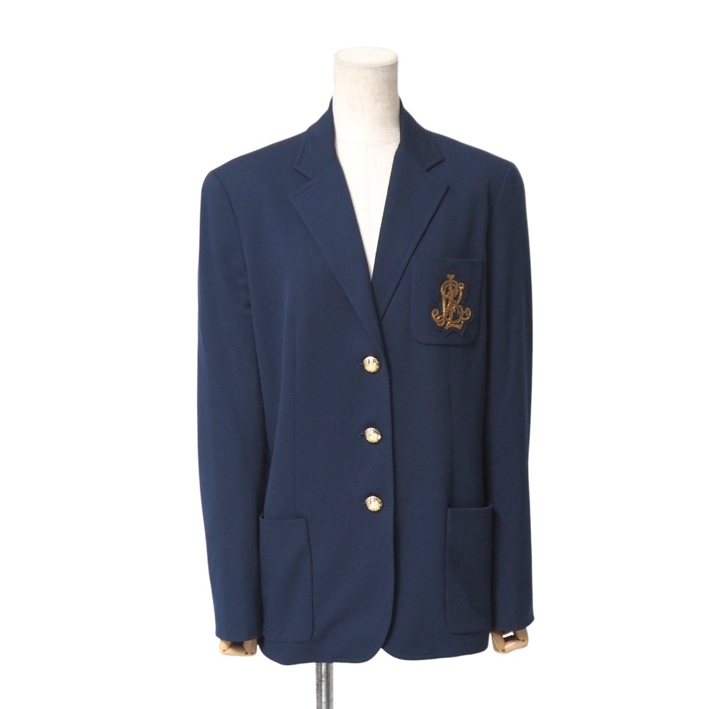 ラルフローレン　ネイビーシングル3Bロゴ刺繍コットンテーラドジャケット 楽天市場】POLO Ralph Lauren ポロ ラルフローレン ジャケット