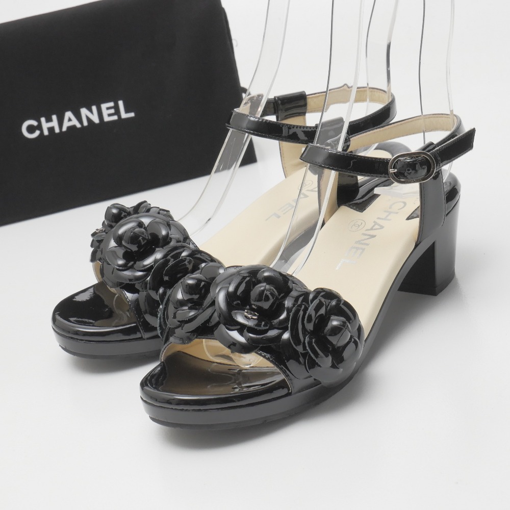 楽天市場】美品 CHANEL シャネル サンダル 靴 レディース 37