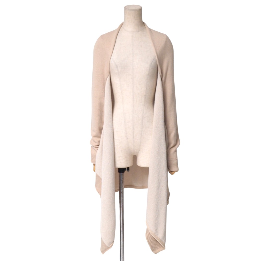 マルタンマルジェラ MM6 Maison Margiela Damage knit cardigan ニットカーディガン S52HA0258 ベージュ Maison Margiela 美品 22AW MM6 メゾンマルジェラ Damage knit