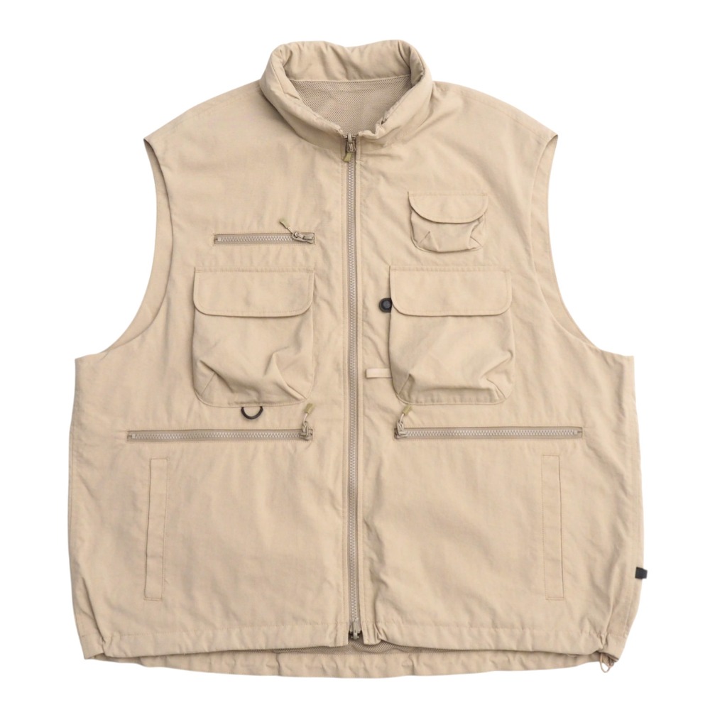 ■美品■2023SS■Daiwa ダイワ TECH BUSH VEST テックブッシュベスト DAIWA PIER39 ダイワ ピア39 ベスト サイズL リバーシブル フーディー フィッシングベスト ブランド古着【中古】20250723/RA5606