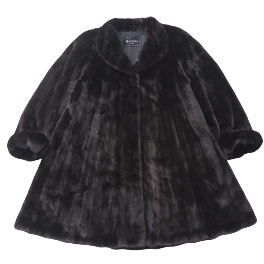 美品　BLACKGLAMA ブラックグラマ　超柔　美しい光沢　ミンクコート　毛皮 楽天市場】【29%OFFクーポン!】ブラックグラマミンク ハーフ