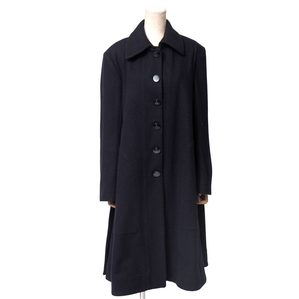 ヴィヴィアンウエストウッド Aラインロングコート ブルー 楽天市場】Vivienne Westwood RED LABEL / ウールメルトン A