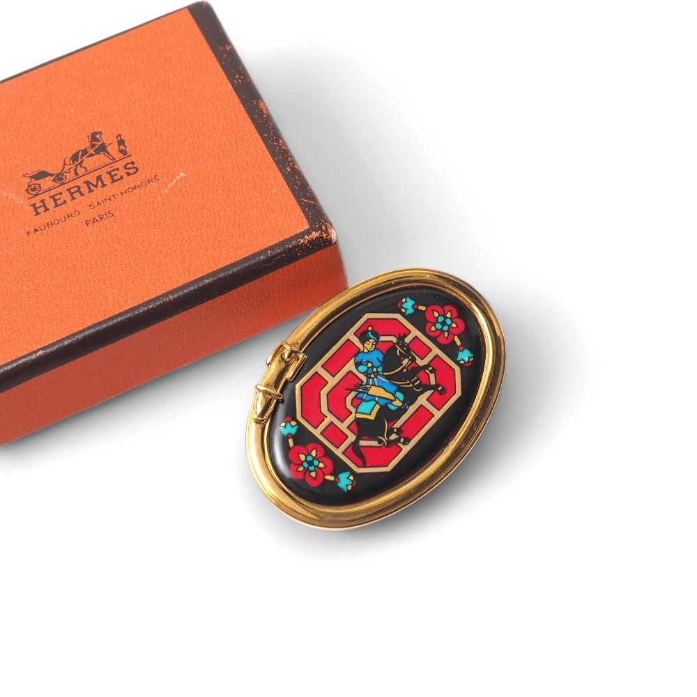 楽天市場】【ジュエリー】HERMES エルメス コロゾ ピンブローチ