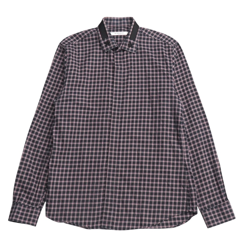 ■美品■GIVENCHY ジバンシィ 長袖シャツ サイズ41 Riccardo Tisci リカルド ティッシ スター チェック ブランド古着【中古】20251118/RA6632