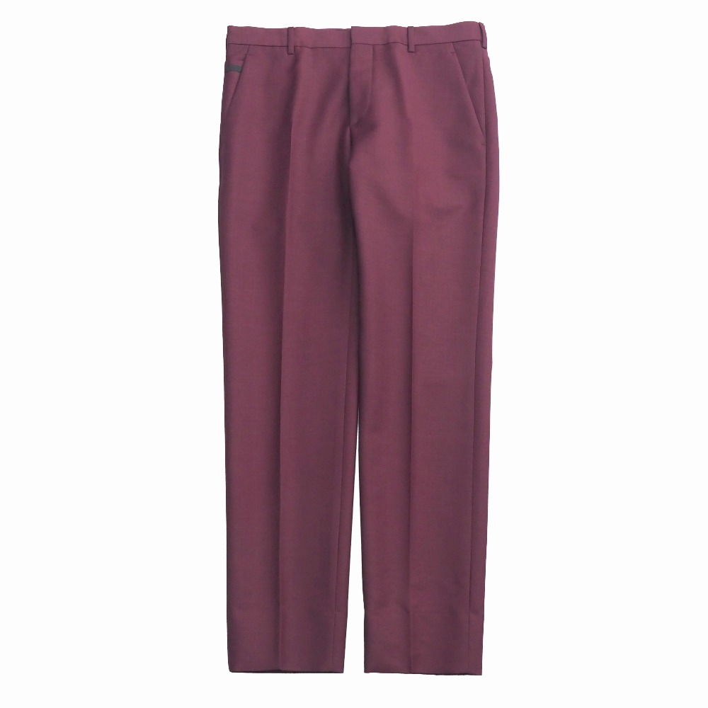 ■美品■PRADA プラダ パンツ サイズ44 スラックス センタープレス ノータック イタリア製 ブランド古着【中古】20251127/RA6749