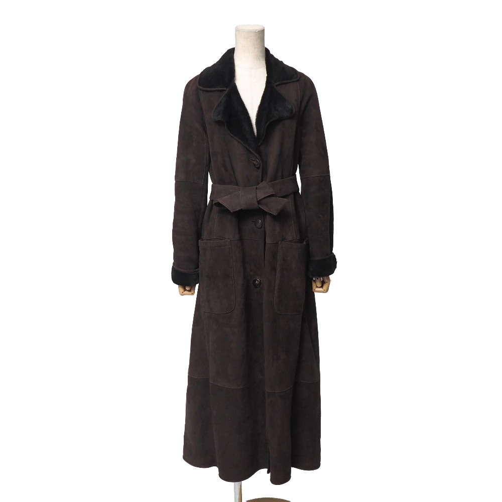 良品✨フェラガモ ロングレザージャケット コート 本革 ガンチーニボタン 黒 良品✨フェラガモ ロングレザージャケット コート 本革 ガンチーニ