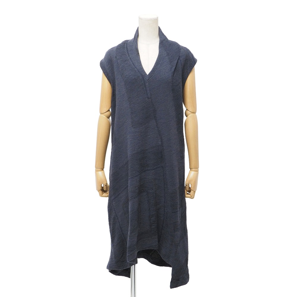 HaaT ISSEY MIYAKE ハート イッセイミヤケ ワンピース サイズ3 ノースリーブ フレア ウール混【おすすめ】 ブランド古着【中古】20251229/RA6929