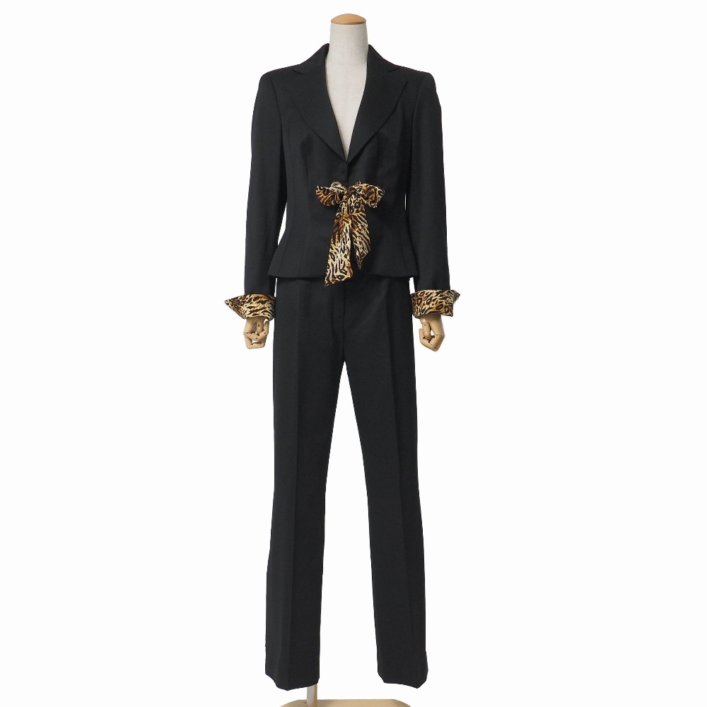 ESCADA エスカーダ パンツスーツ サイズジャケット38/パンツ36 ストレッチ セットアップ ブランド古着【中古】20260109/RA6948