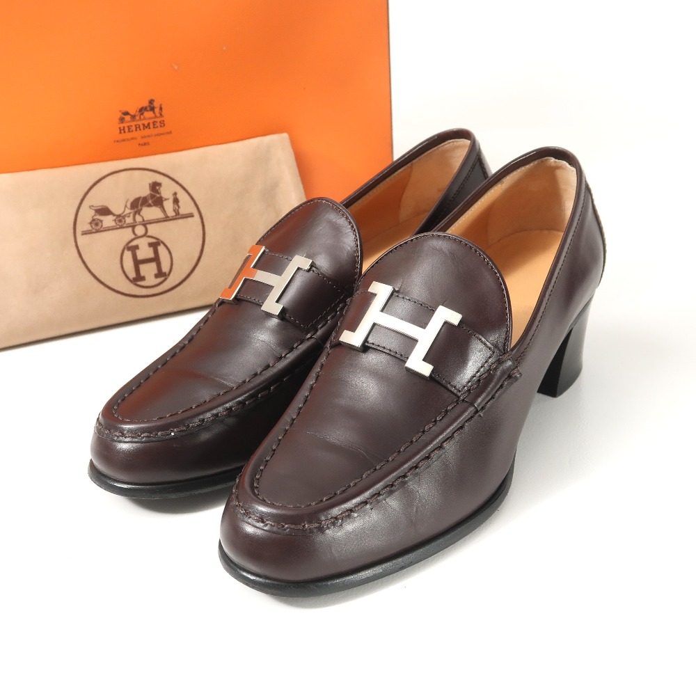 楽天市場】HERMES エルメス コンスタンスローファー Hロゴ