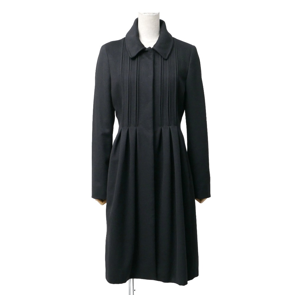 Max Mara Studio マックスマーラ ストゥディオ コート サイズ40 タック イタリア製 ブランド古着【中古】20260112/RA7196