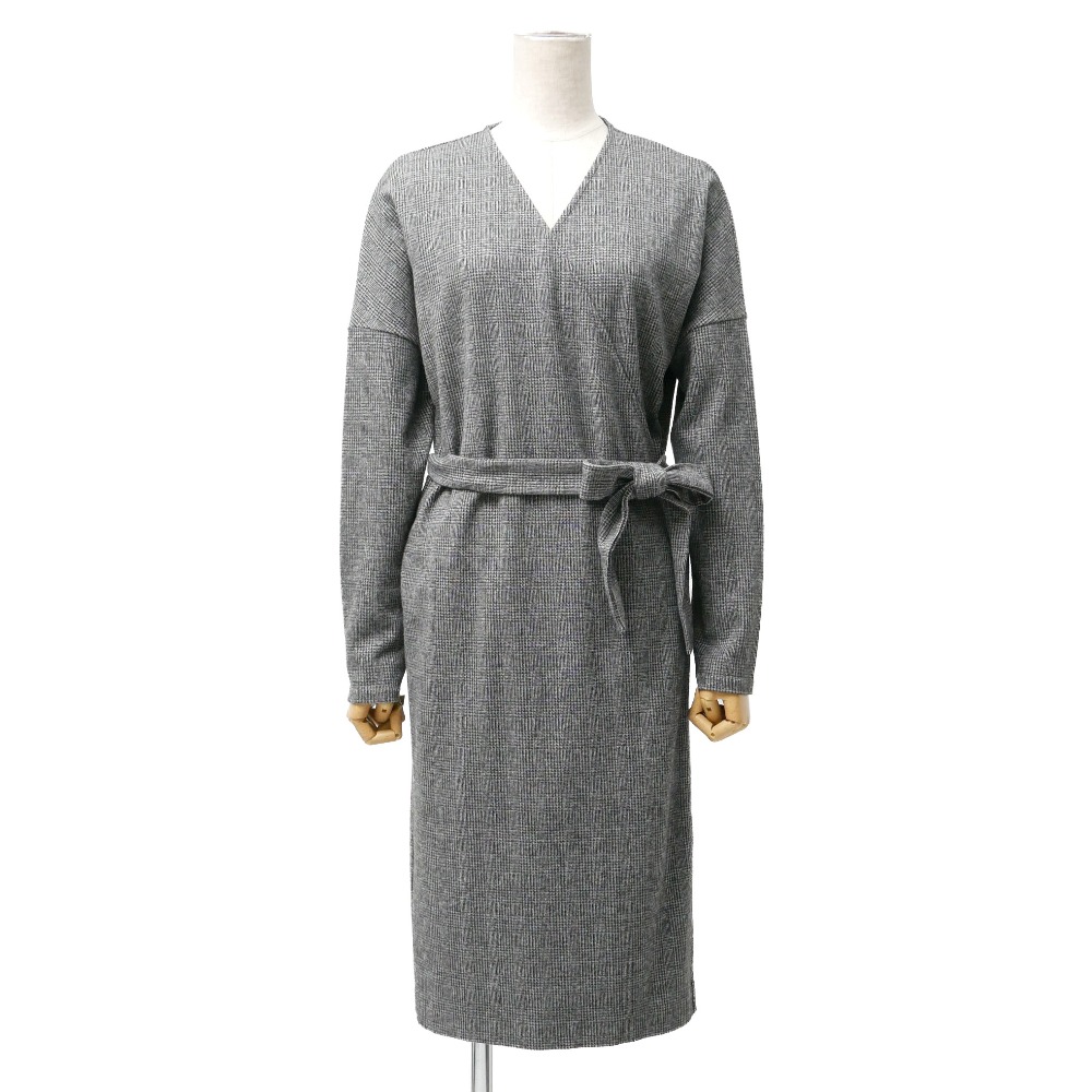 MAX MARA マックスマーラ ワンピース サイズM WEEKEND グレンチェック柄 カシュクール ストレッチ ブランド古着【中古】20260129/RA7384｜トレード店