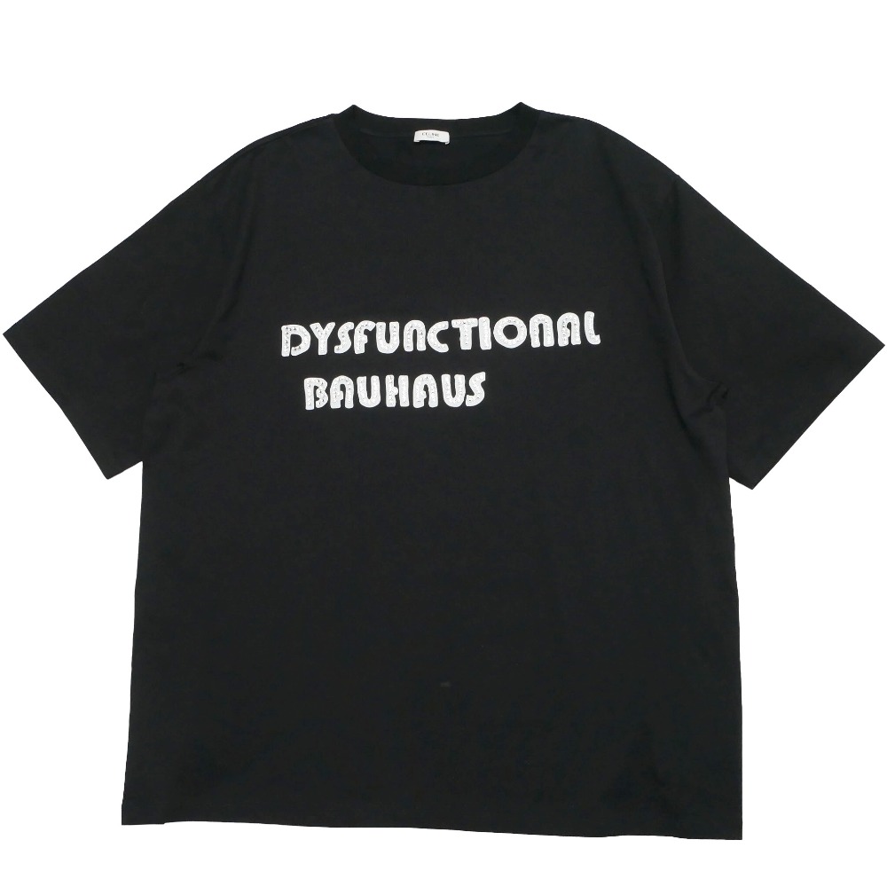 ■未使用品■2023SS■CELINE セリーヌ 半袖Ｔシャツ サイズL DYSFUNCTIONAL BAUHAUS レナータ ピーターセン セリーヌオム オーバーサイズ イタリア製 20260204/RA7633
