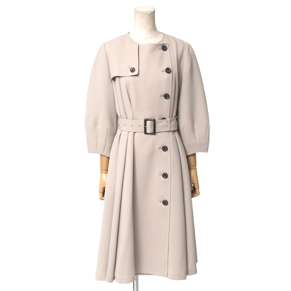 BLUE LABEL CRESTBRIDGE ブルーレーベルクレストブリッジ ダブル差し交わす ジョーゼット 御召しもの厚地の外套 Blue Lab:EZUMi 厚地の外套 大きさ36 トレンチコート スプリングコート【おすすめ】 ブランド名古着【中古】20260211/RA7746