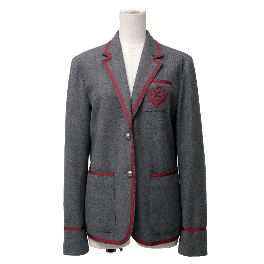 楽天市場】美品 GUCCI グッチ ロゴエンブレムボタン サイズ48 ネイビー