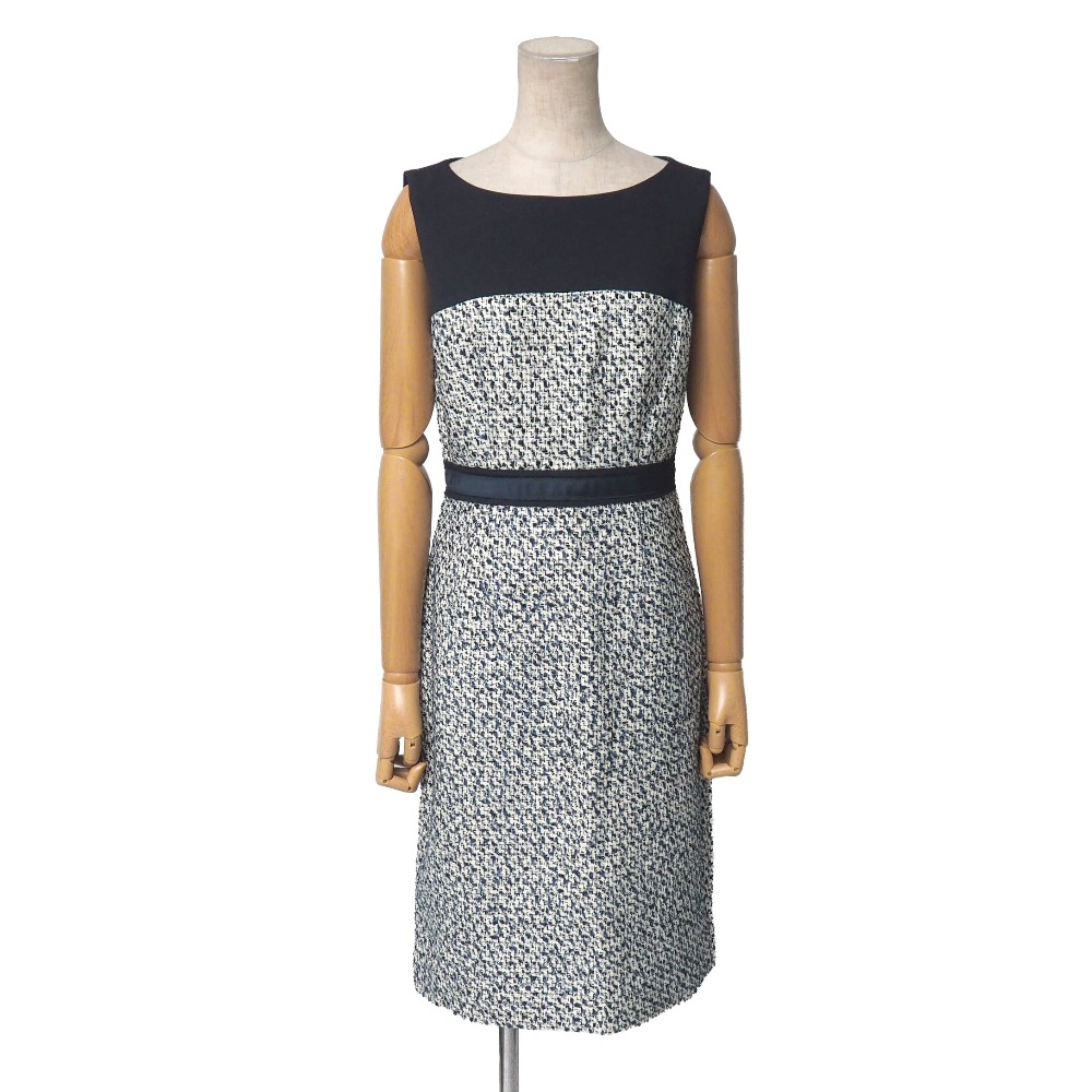 ■未使用品■Tory Burch トリーバーチ LUCILLE DRESS ワンピース サイズ2 ラメツイード 切替【おすすめ】 20260219/RA7927