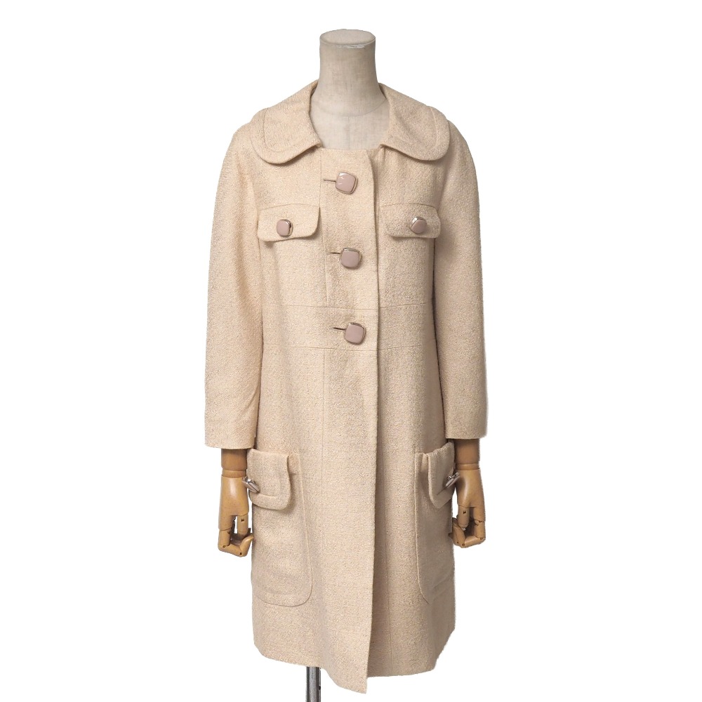 ■美品■Chloe クロエ コート サイズ34 ツイード ミドルコート ブランド古着【中古】20260221/RA7914