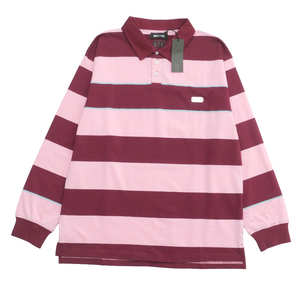 ■美品■WIND AND SEA ウィンダンシー Border Rugger Shirt ボーダー ラガーシャツ ポロシャツ サイズXL ブランド古着【中古】20260306/RA8278