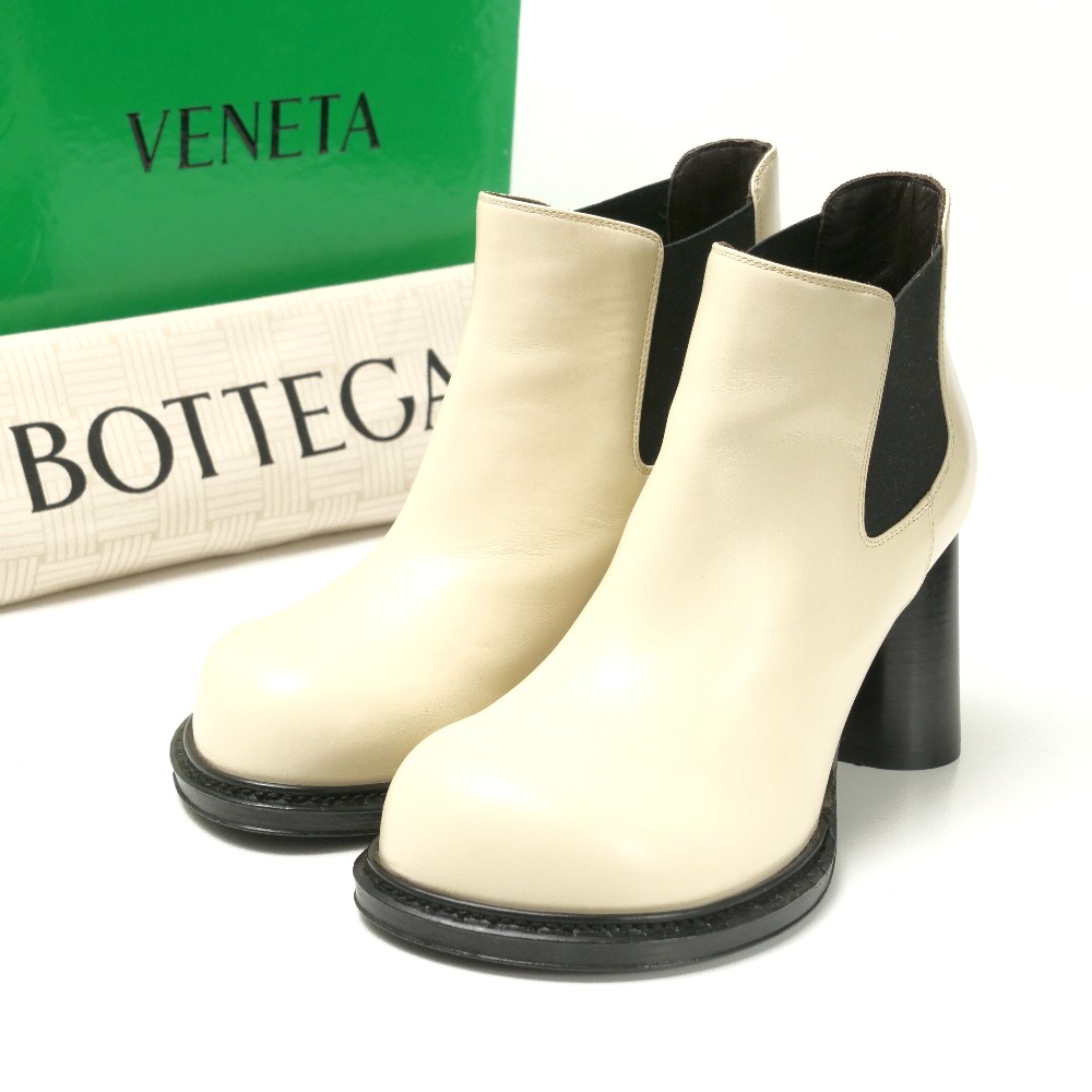 BOTTEGAVENETA ボッテガヴェネタ ブーツ 大きさ36 サイドゴアブーツ チェルシーブーツ ハイヒール ブランド名古着【中古】20260310/RA8300