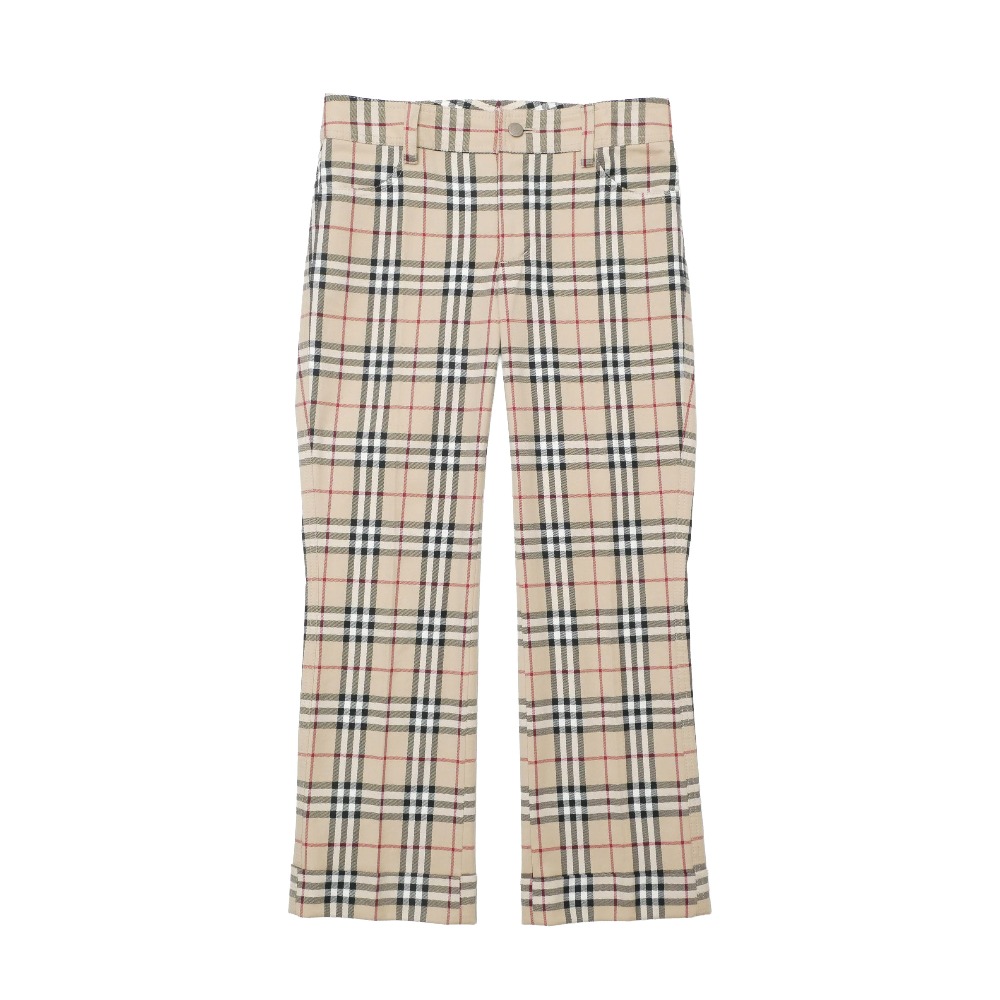 BURBERRY BLUE LABEL バーバリーブルーレーベル ズボン下 大きさ38 ノバチェック ロゴタイプ刺しゅう ブランド名古着【中古】20260312/RA8328