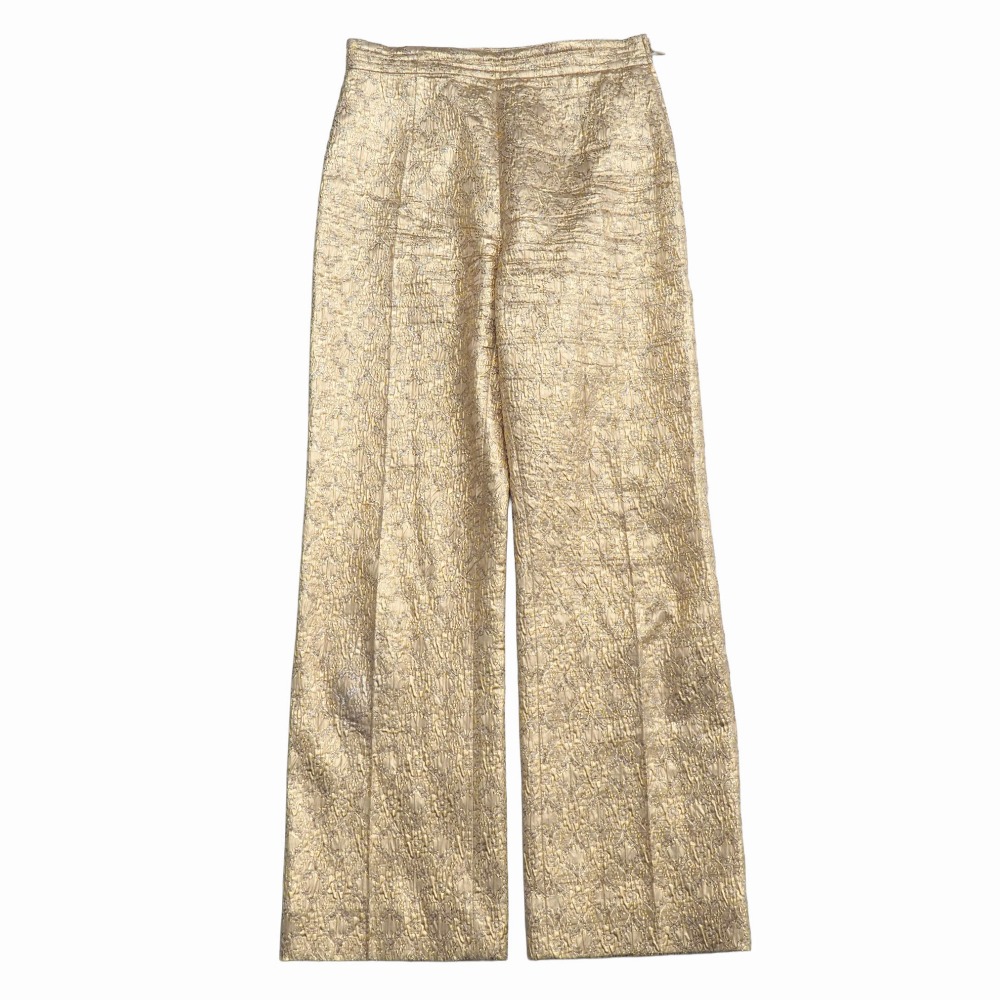2025SS■DSQUARED2 ディースクエアード パンツ サイズ40 ロングパンツ ゴールド イタリア製 ブランド古着【中古】20260319/RA8483