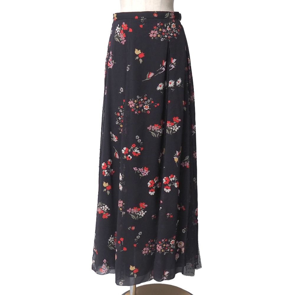 ■美品■RED VALENTINO レッドヴァレンティノ ロングスカート サイズ40 イタリア製 ブランド古着【中古】20260320/RA8674