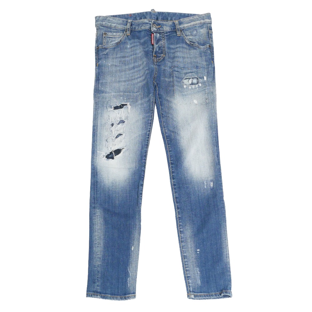 DSQUARED2 ディースクエアード COOL GIRL JEAN ジーンズズボン下 大きさ40 不都合製作 衝突ジーンズ 伸ばすこと スキニー イタリア製 ブランド名古着【中古】20260325/RA8505