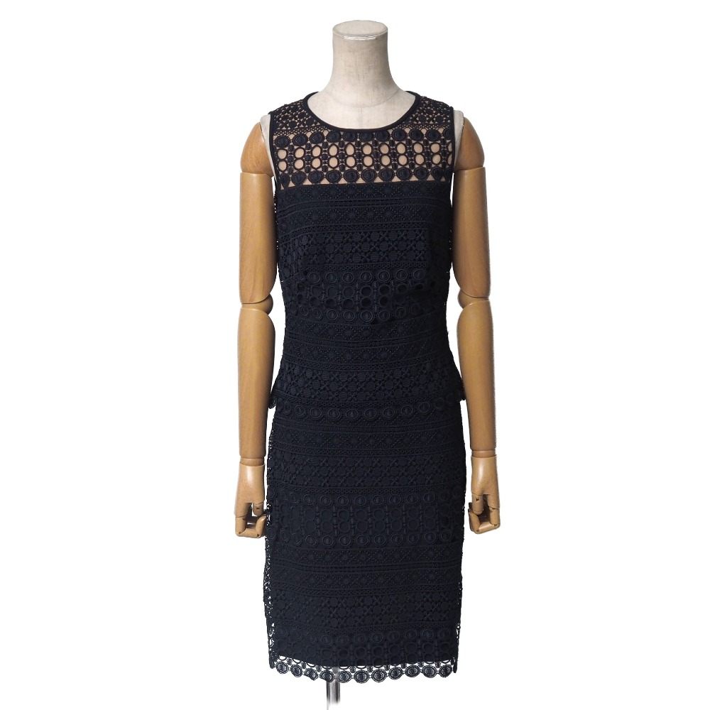 LAUREN RALPH LAUREN ローレン ラルフ ローレン ワンピース サイズ0 ノースリーブ レース ブランド古着【中古】20260325/RA8510