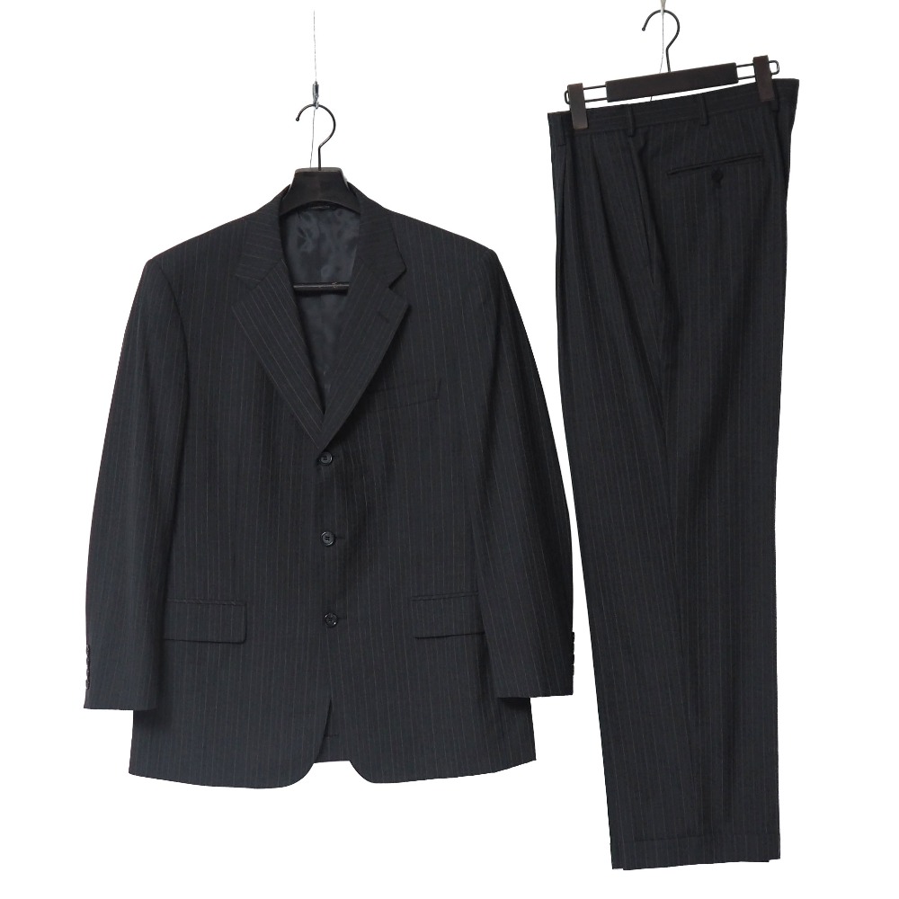 ■美品■Brooks Brothers ブルックスブラザーズ スーツ サイズ40REG/34W ストライプ テーラード ブレザー シングルジャケット スラックス ブランド古着【中古】20260325/RA8518
