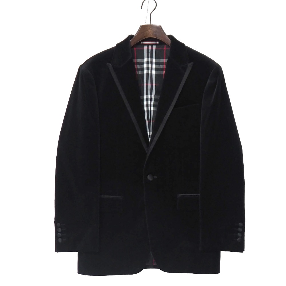 ■美品■BURBERRY BLACK LABEL バーバリーブラックレーベル テーラードジャケット サイズS 別珍 パイル ブレザー シングルジャケット ブランド古着【中古】20260327/RA8448