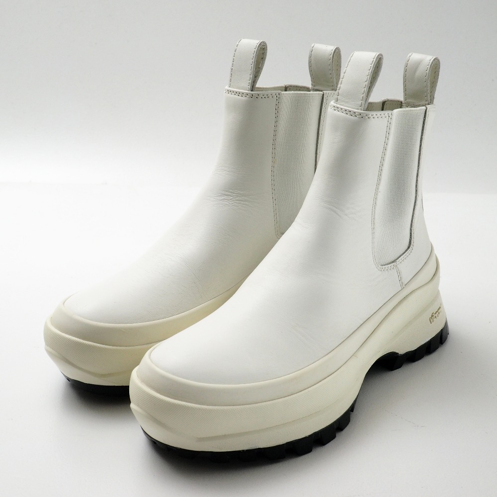 JIL SANDER ジルサンダー ブーツ 大いさ35 サイドゴアブーツ Vibram気魂 靴 イタリア製 ブランド名古着【中古】20260402/RA8821