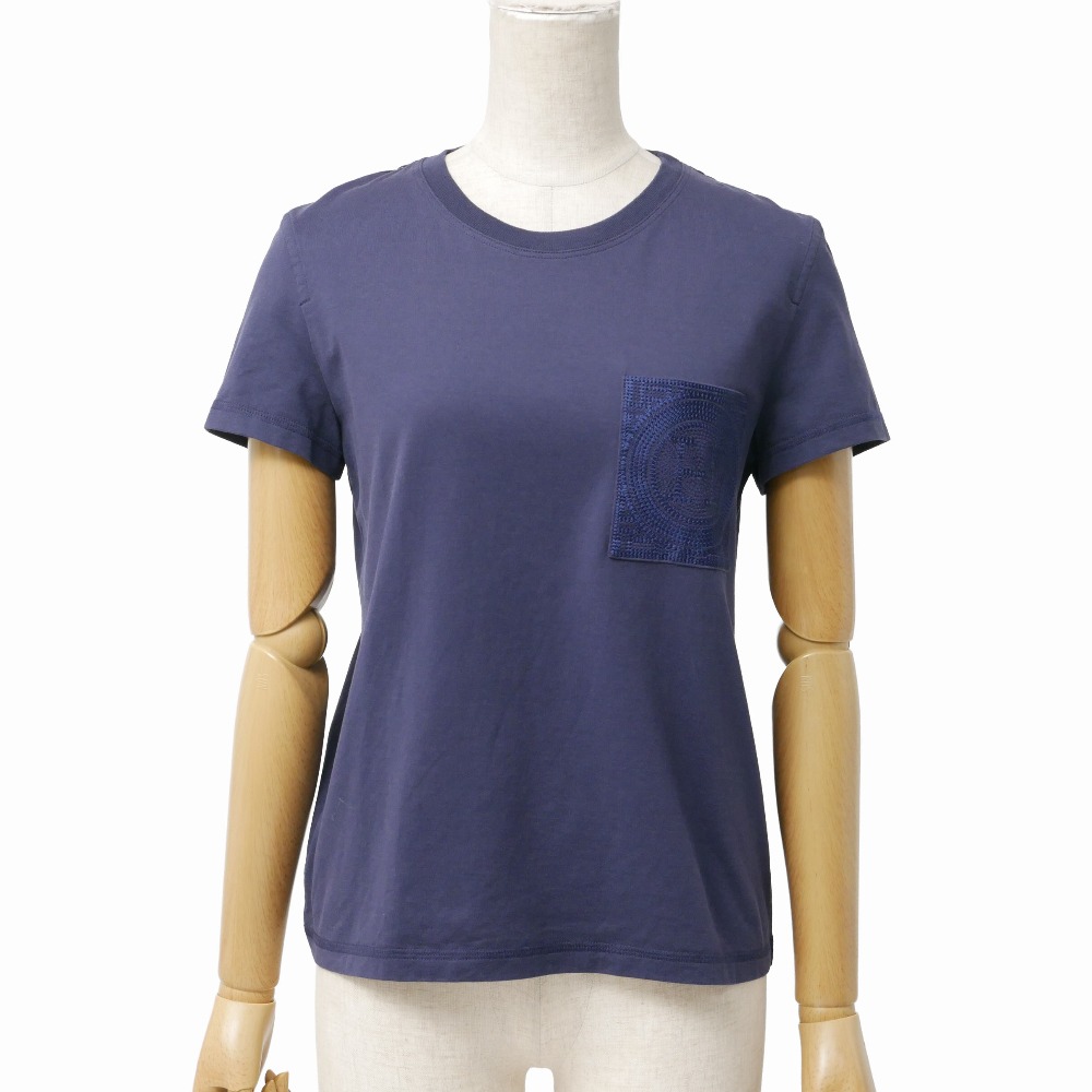 HERMES エルメス 半袖Ｔシャツ サイズ36 Hロゴ クルーネック ブランド古着【中古】20260403/RA8689｜トレード店